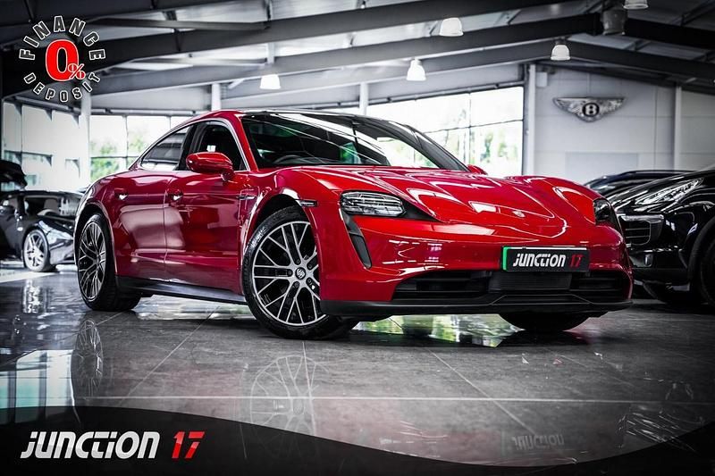 Used Porsche Taycan Performance Package 389 kW (530 HP) 2020 Red Sedan