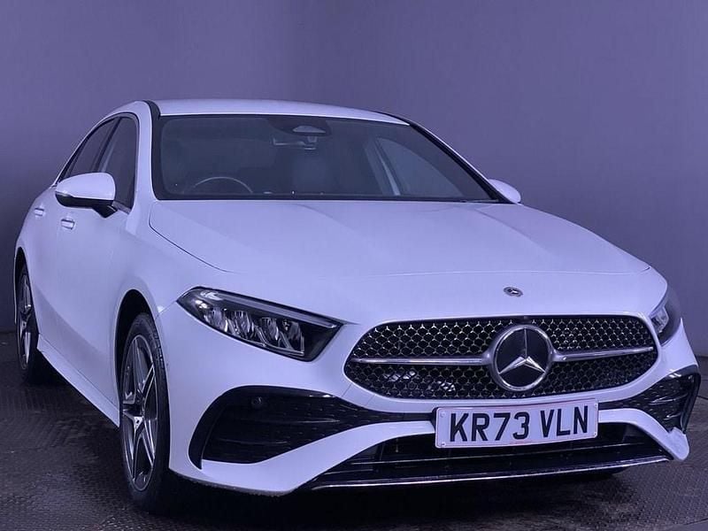 White Used 2023 Mercedes A250 AMG line Sedan | £23,499 (Fair price) - Image 1/4