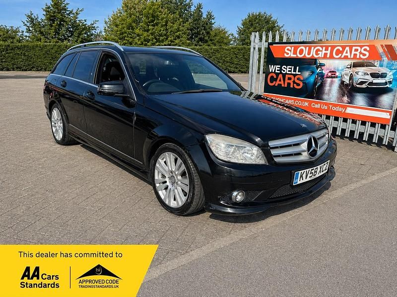 Begagnad Mercedes C220 2008 Svart Kombi