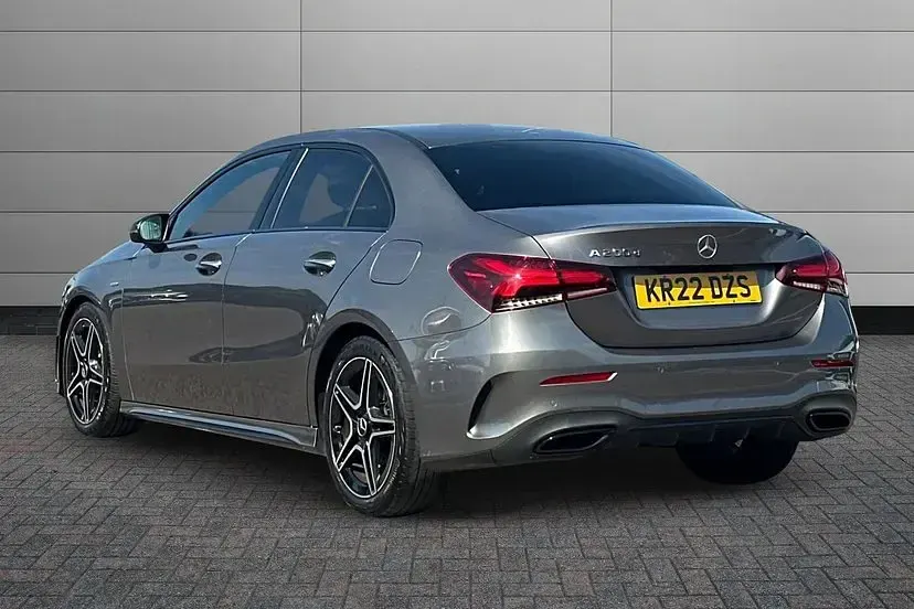 Used Mercedes A200 AMG line 148 HP (108 kW) 2022 Mountain grey Sedan