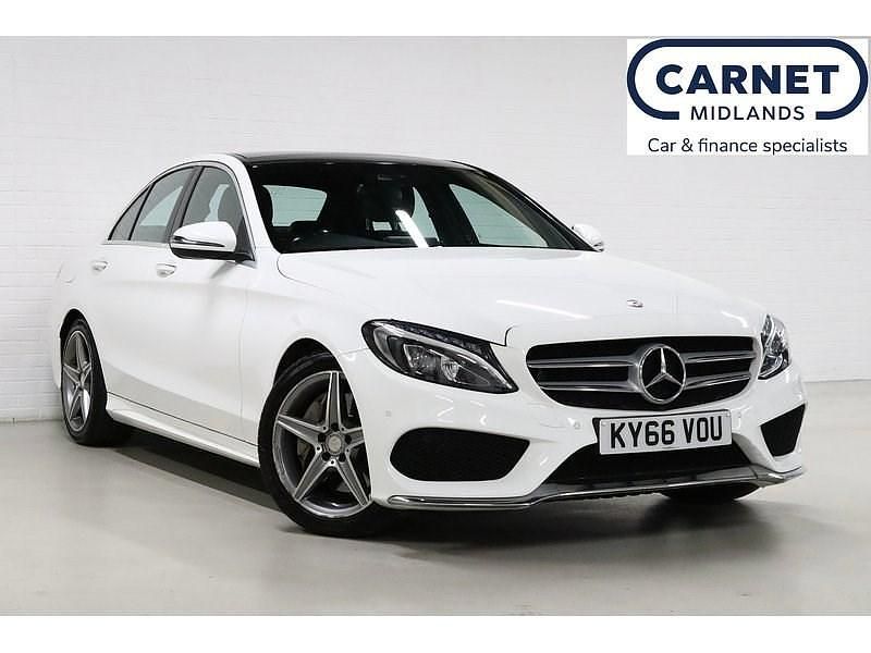 White Used 2016 Mercedes C250 AMG Line Premium Plus Sedan | £13,790 (A bit pricey) - Image 1/3