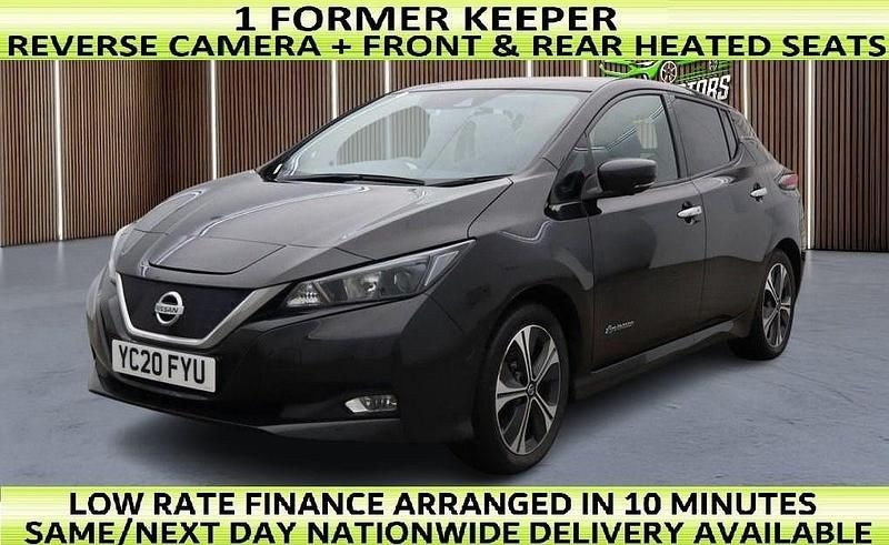 Black Used 2020 Nissan Leaf N-Connecta Hatchback | £9,111 (Fair price) - Image 1/2