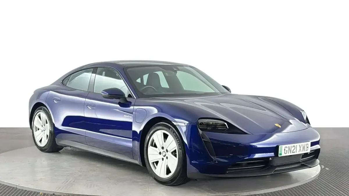 Used Porsche Taycan Performance Package 300 kW (408 HP) 2021 Blue Sedan