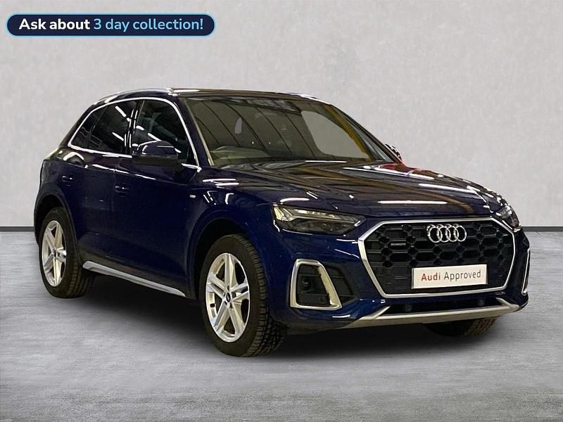 Blue Used 2023 Audi Q5 S-Line SUV | £31,469 (Fair price) - Image 1/4