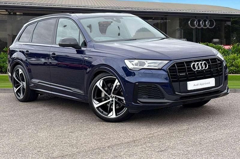 Blue Used 2022 Audi Q7 Black Edition SUV | £42,990 (Fair price) - Image 1/4