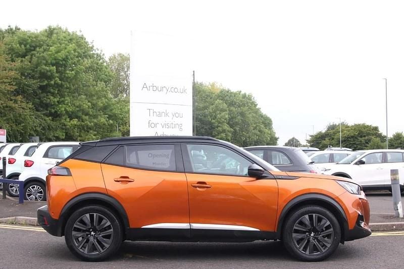 Orange Used 2022 Peugeot e-2008 Premium SUV | £12,999 (Fair price) - Image 1/3