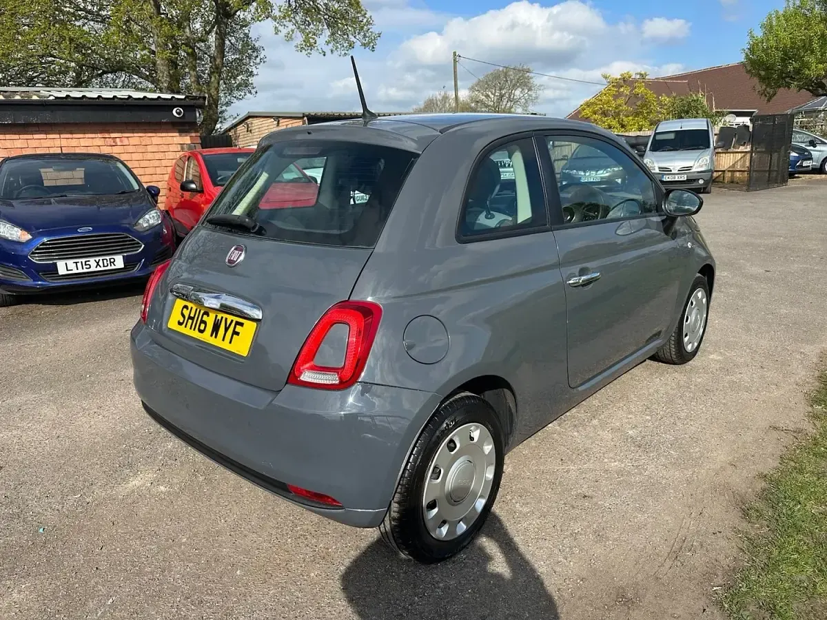 Used Fiat 500 Pop 69 HP (50 kW) 2016 Grey Hatchback