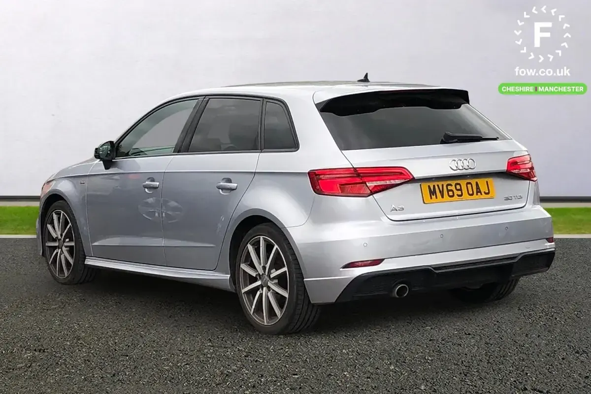 Used Audi A3 Black Edition 2019 Silver Sedan