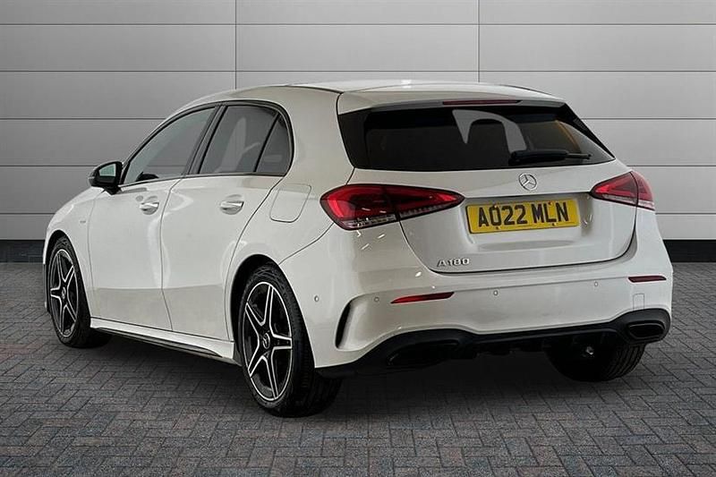 Used Mercedes A180 AMG Line Premium Plus 136 HP (100 kW) 2022 White Hatchback