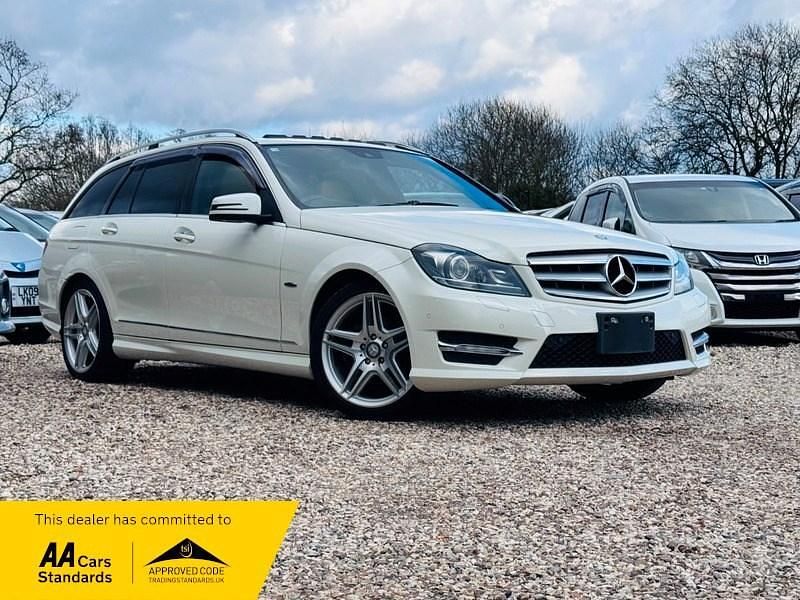 White Used 2012 Mercedes C200 AMG Estate | £9,950 - Image 1/4