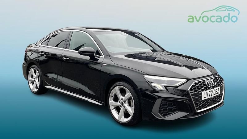 Black Used 2022 Audi A3 S-Line Sedan | £20,995 (Fair price) - Image 1/4