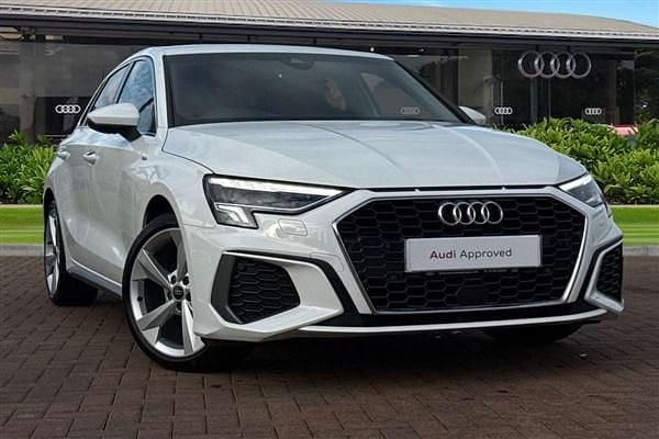 White Used 2023 Audi A3 S-Line Hatchback | £24,490 (Fair price) - Image 1/4