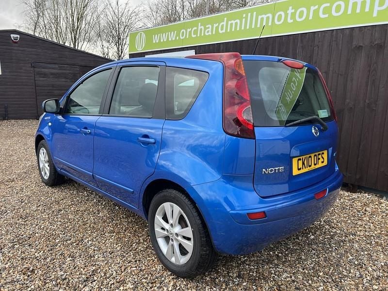Used Nissan Note Acenta 88 HP (64 kW) 2010 Blue Hatchback