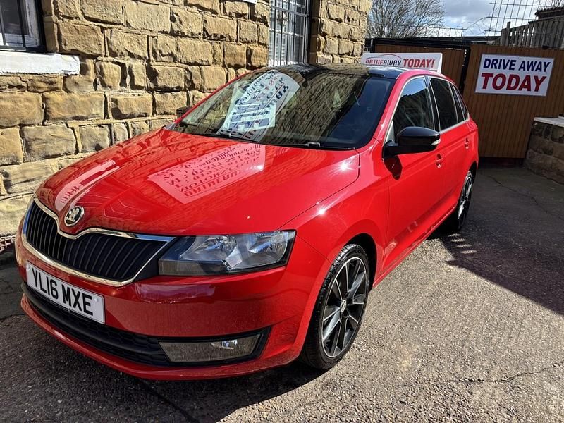 Used Skoda Rapid Sport 110 HP (80 kW) 2016 Red Hatchback