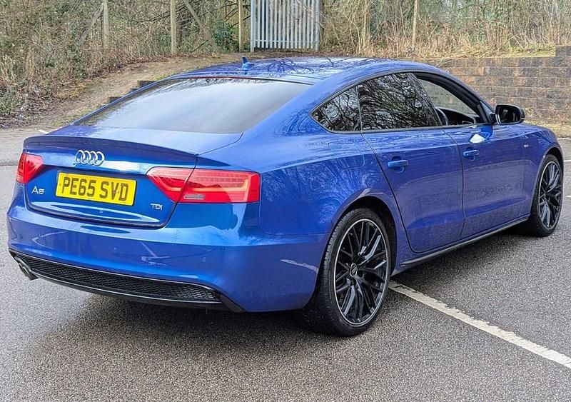 Used Audi A5 Sportback Black Edition 2015 Blue Hatchback