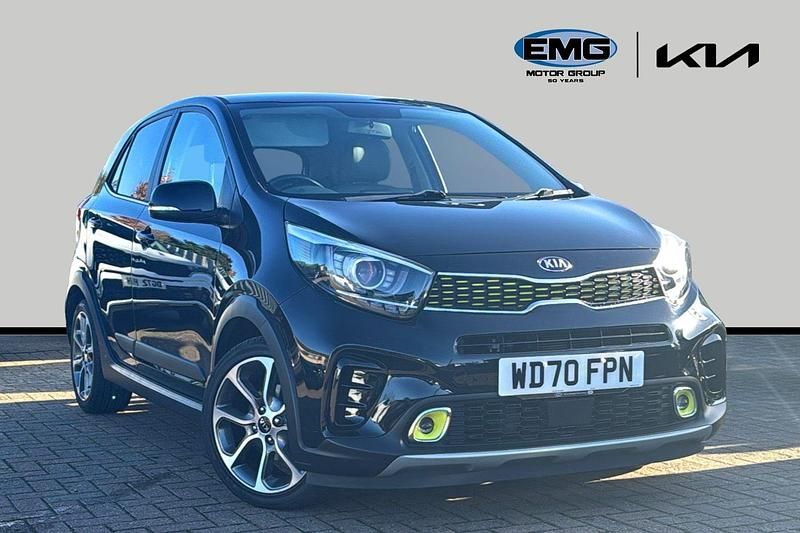 Midnight black Used 2021 Kia Picanto X-Line Hatchback | £10,495 (Fair price) - Image 1/3