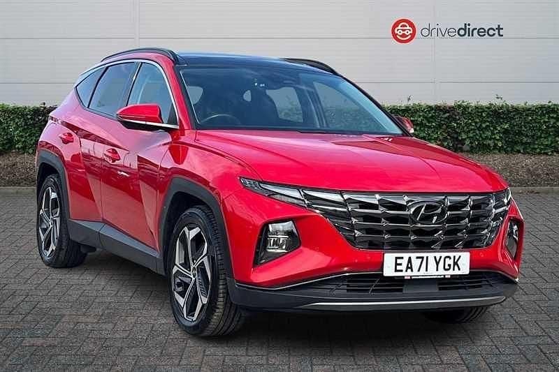 Red Used 2021 Hyundai Tucson Ultimate SUV | £22,340 (Fair price) - Image 1/4