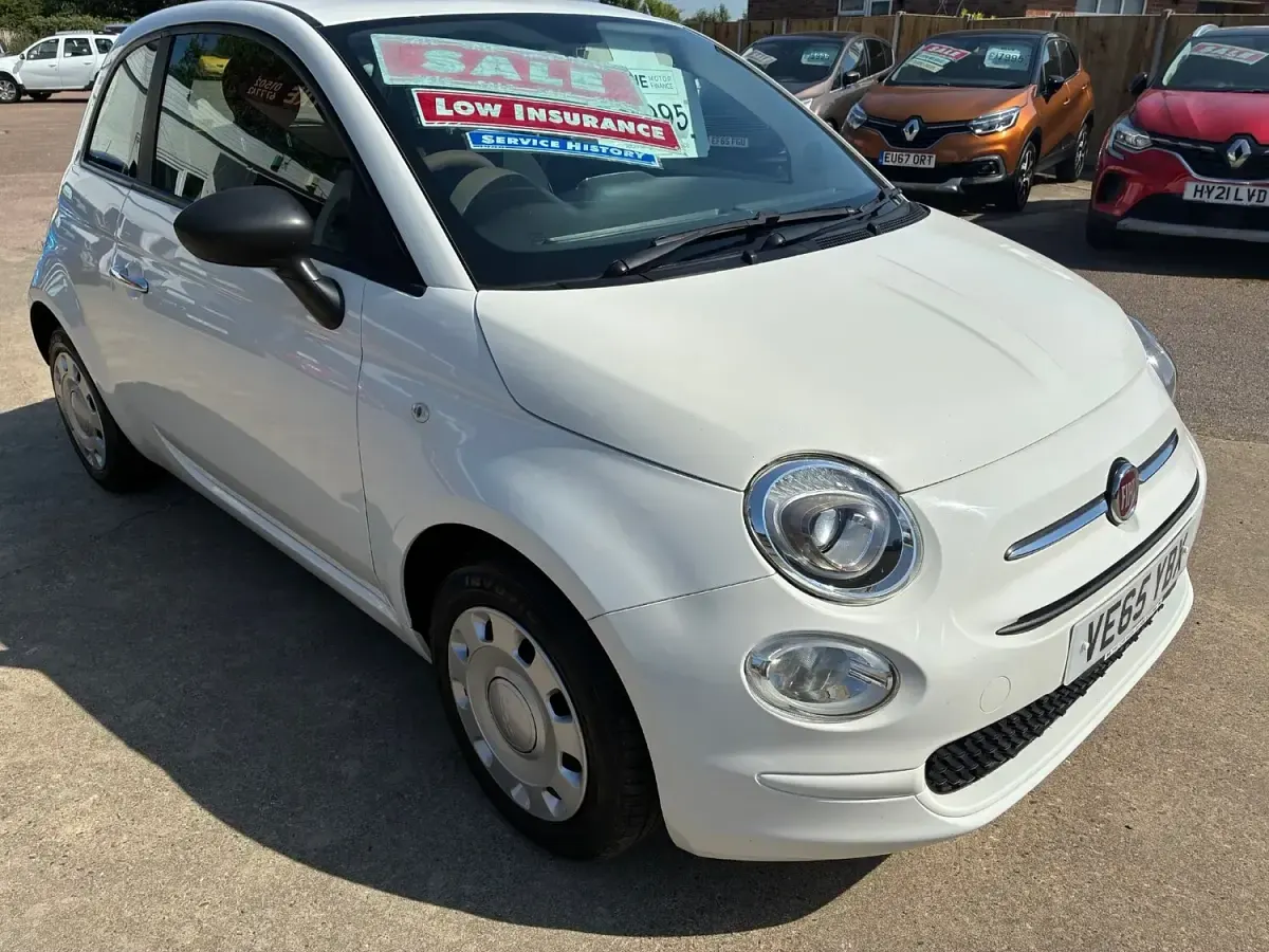 Used Fiat 500 Pop 69 HP (50 kW) 2015 White Hatchback
