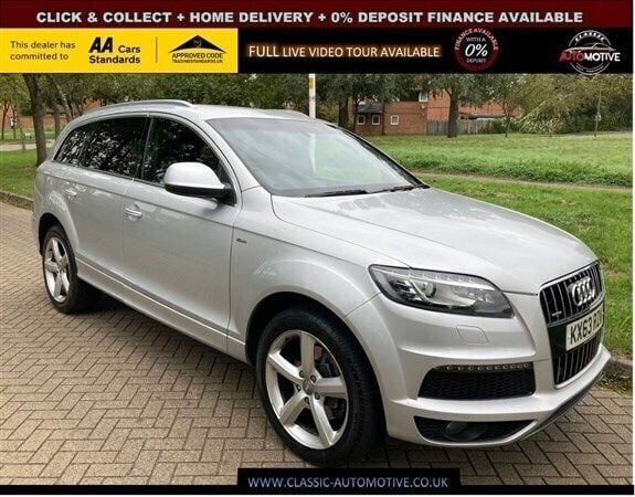 Silver Used 2013 Audi Q7 S-Line SUV | £14,495 (A bit pricey) - Image 1/1