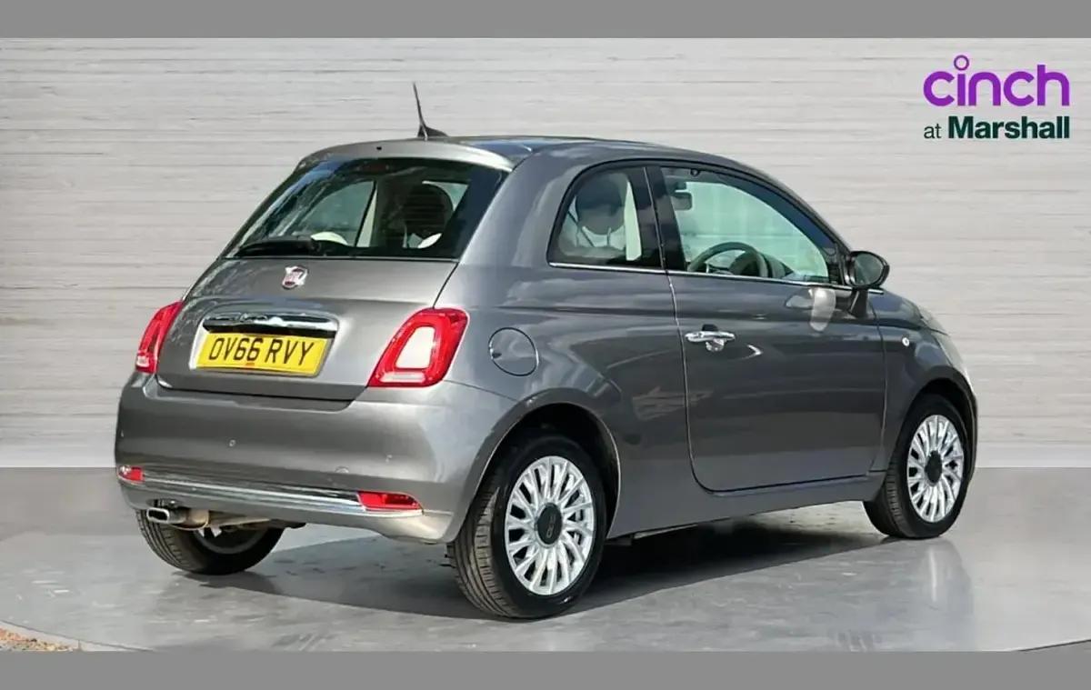 Used Fiat 500 Lounge 69 HP (50 kW) 2016 Grey Hatchback