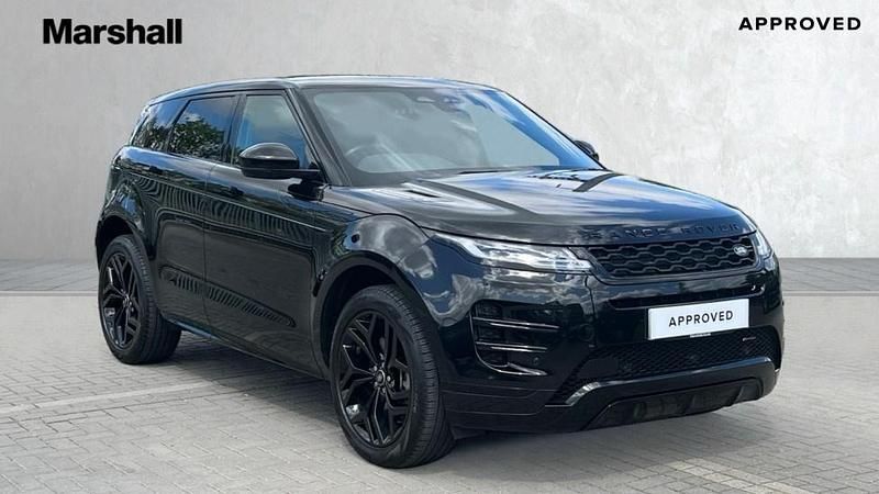 Metallic santorini black Used 2021 Land Rover Range Rover evoque SE Dynamic Hatchback | £30,743 - Image 1/4