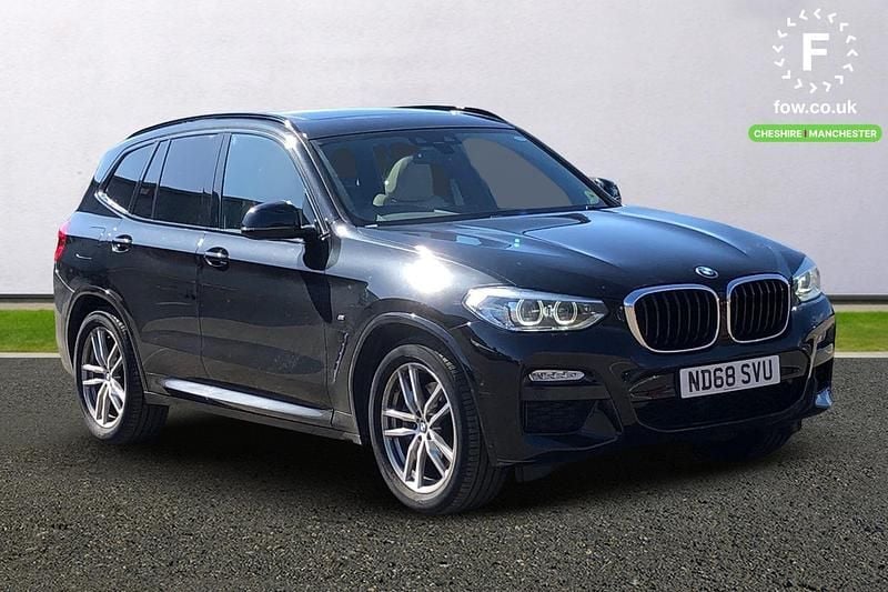 Black Used 2018 BMW X3 M Sport SUV | £27,299 (Good price) - Image 1/3