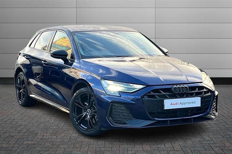 Navarra blue Used 2025 Audi A3 e-tron Black Edition Hatchback | £31,970 (Fair price) - Image 1/4