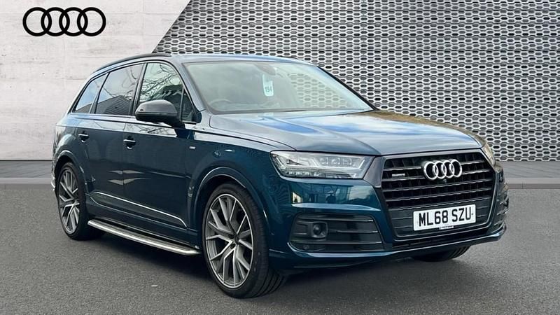 Used Audi Q7 Advanced 286 HP (210 kW) 2018 Galaxy blue metallic SUV
