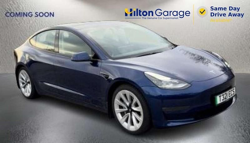 Used Tesla Model 3 Long Range AWD 366 kW (498 HP) 2021 Blue Sedan