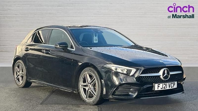 Used Mercedes A200 AMG line 150 HP (110 kW) 2021 Black Hatchback