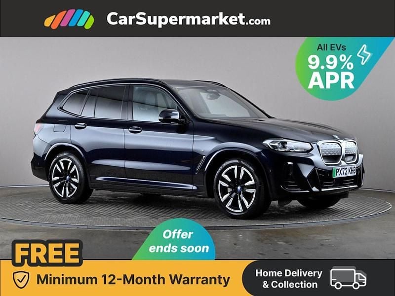 Black Used 2022 BMW iX3 M Sport SUV | £28,497 (Fair price) - Image 1/4