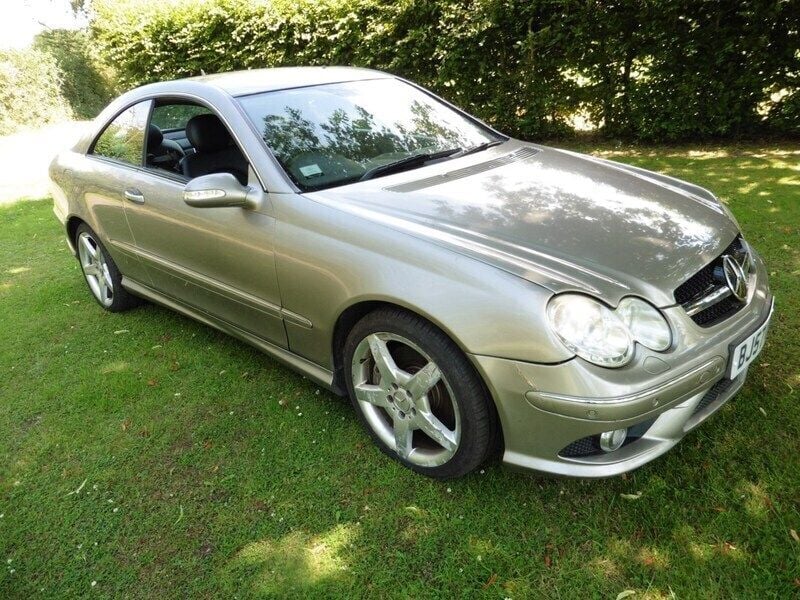 Used Mercedes CLK220 150 HP (110 kW) 2007 Silver Coupe