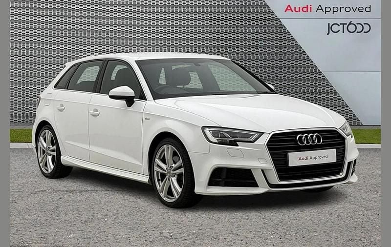 Used Audi A3 S-Line 150 HP (110 kW) 2019 White Sedan