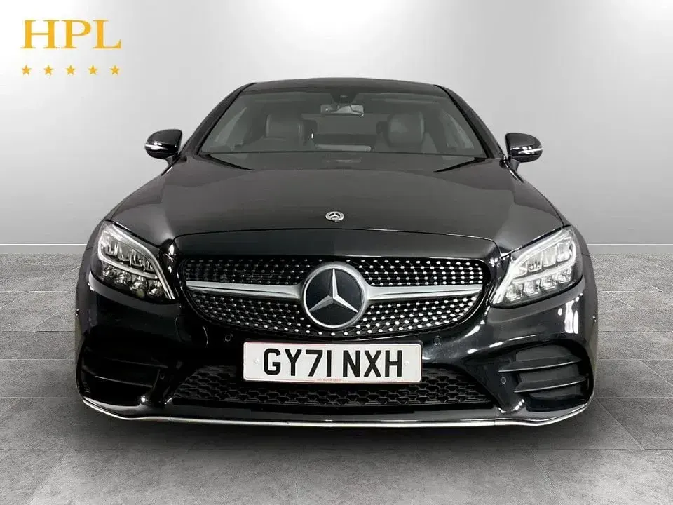 Used Mercedes C200 AMG line 2021 Black Coupe