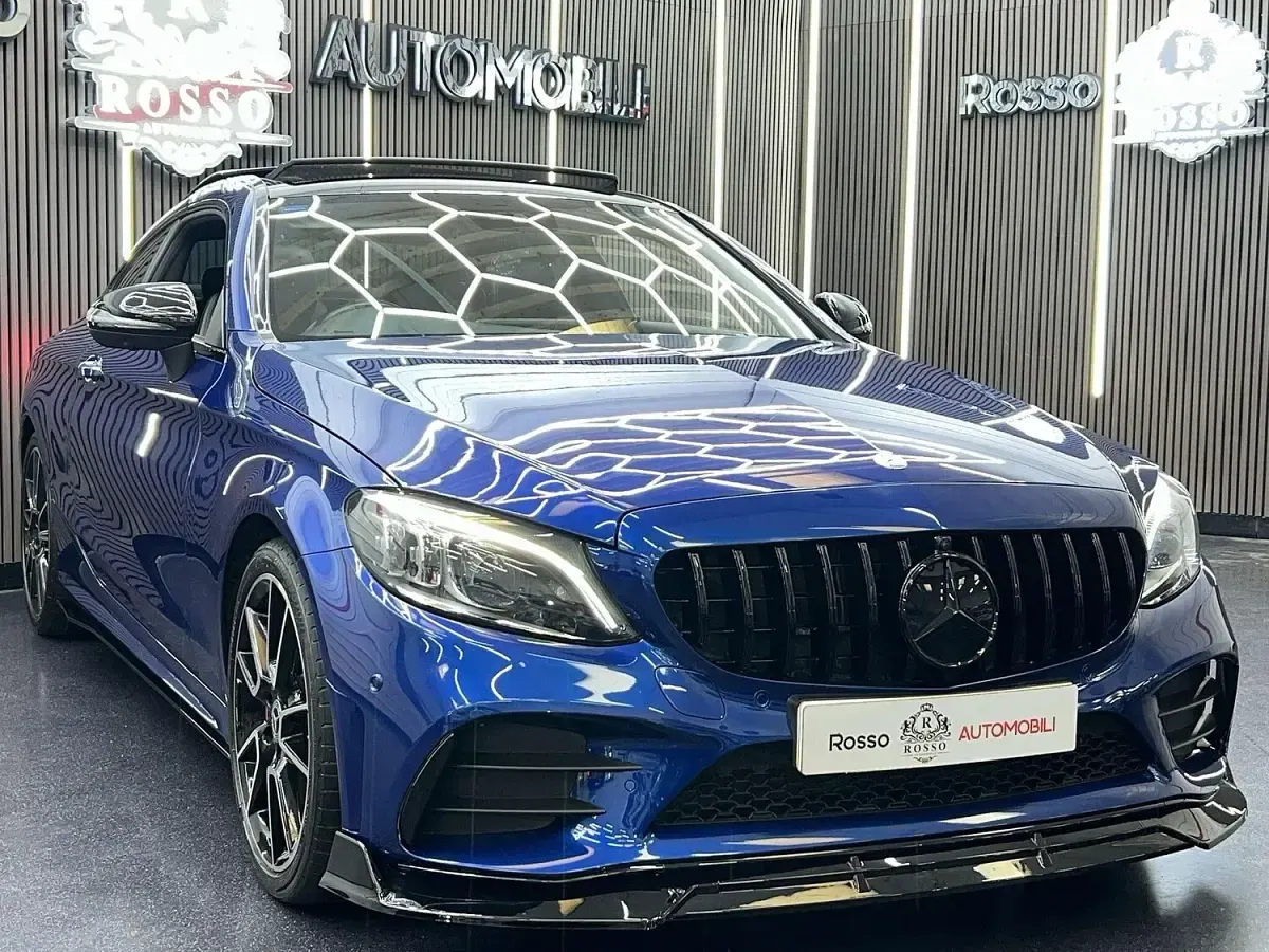 Used Mercedes C220 AMG line 2021 Blue Coupe