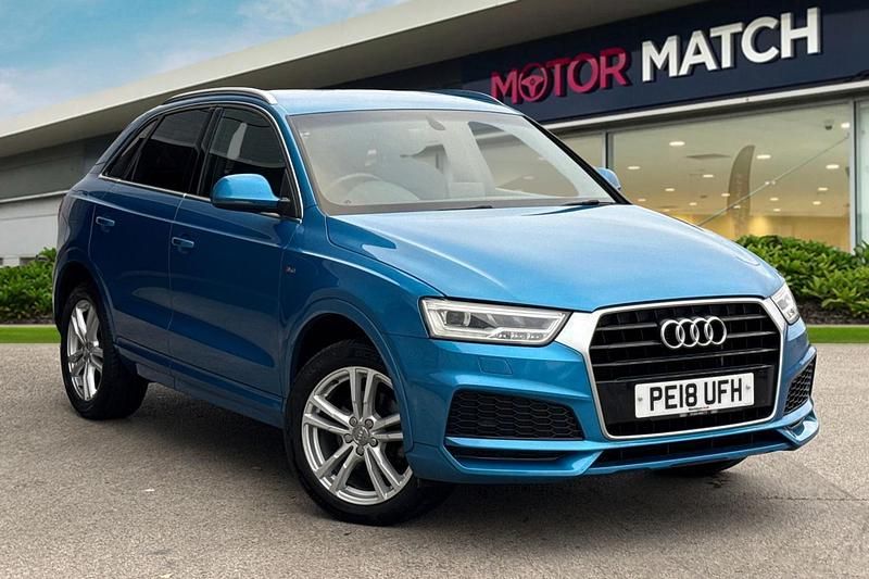 Blue Used 2018 Audi Q3 S-Line SUV | £12,790 (Super price) - Image 1/4