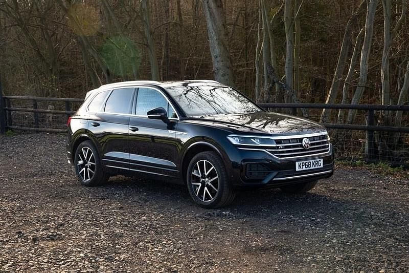 Used VW Touareg R-line 286 HP (210 kW) 2018 Blue SUV