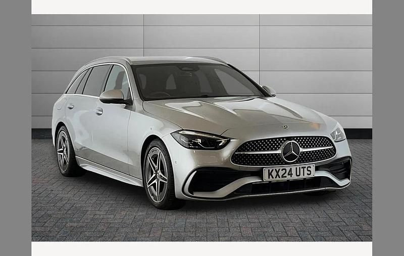Silver Used 2024 Mercedes C200 AMG line Estate | £27,950 (Good price) - Image 1/3