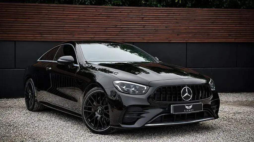 Used Mercedes E300 AMG line 2021 Black Coupe