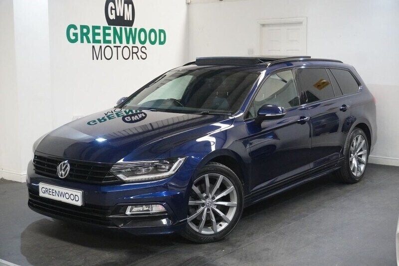 Blue Used 2018 VW Passat R-line Estate | £13,990 (A bit pricey) - Image 1/4
