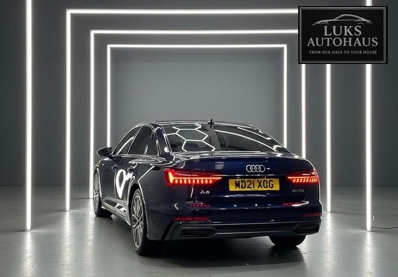 Used Audi A6 Black Edition 204 HP (150 kW) 2021 Blue Sedan