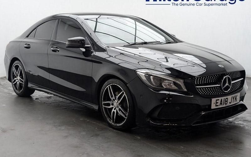 Black Used 2017 Mercedes CLA180 AMG line Sedan | £13,750 (Fair price) - Image 1/4