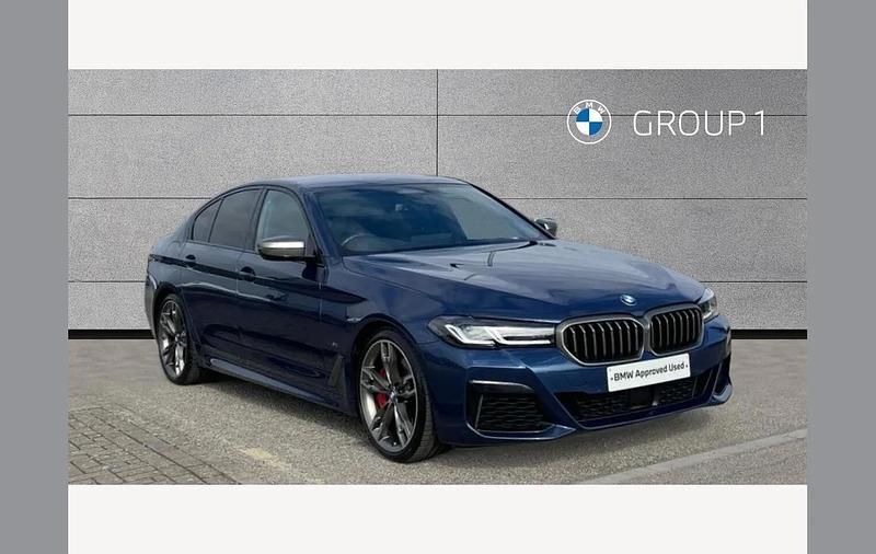 Used BMW M550 Shadowline 530 HP (389 kW) 2022 Blue Sedan