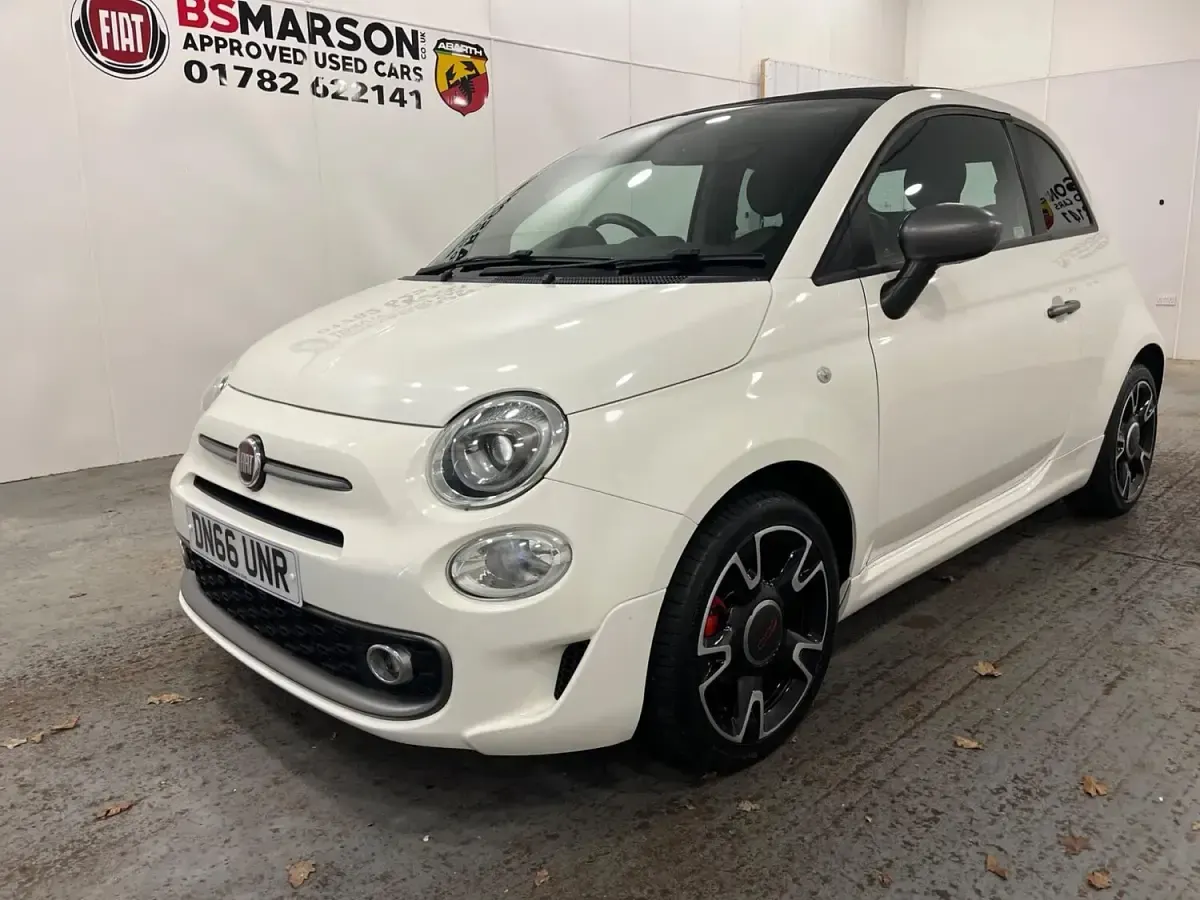 Used Fiat 500 S 105 HP (77 kW) 2016 White Cabriolet