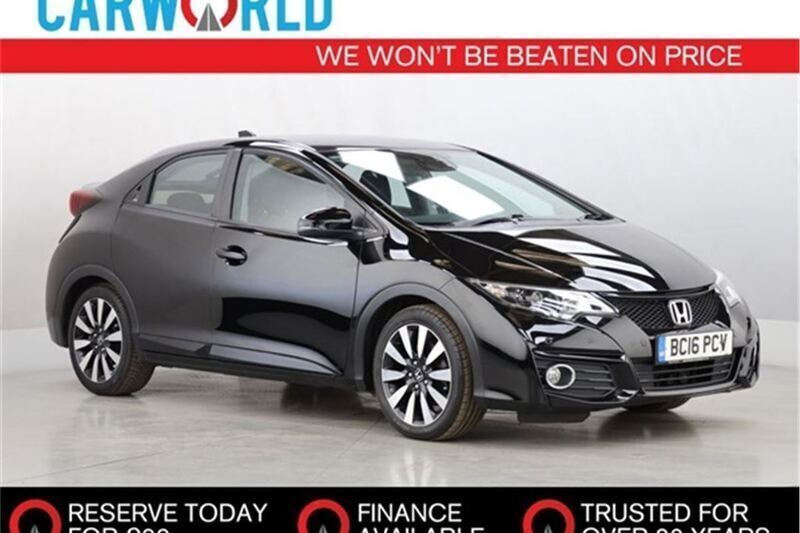 Black Used 2016 Honda Civic SE Plus Hatchback | £13,188 (A bit pricey) - Image 1/2