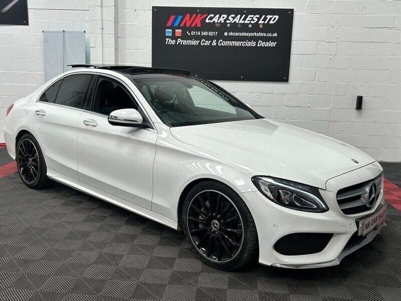 White Used 2017 Mercedes C250 AMG line Sedan | £15,250 (A bit pricey) - Image 1/4