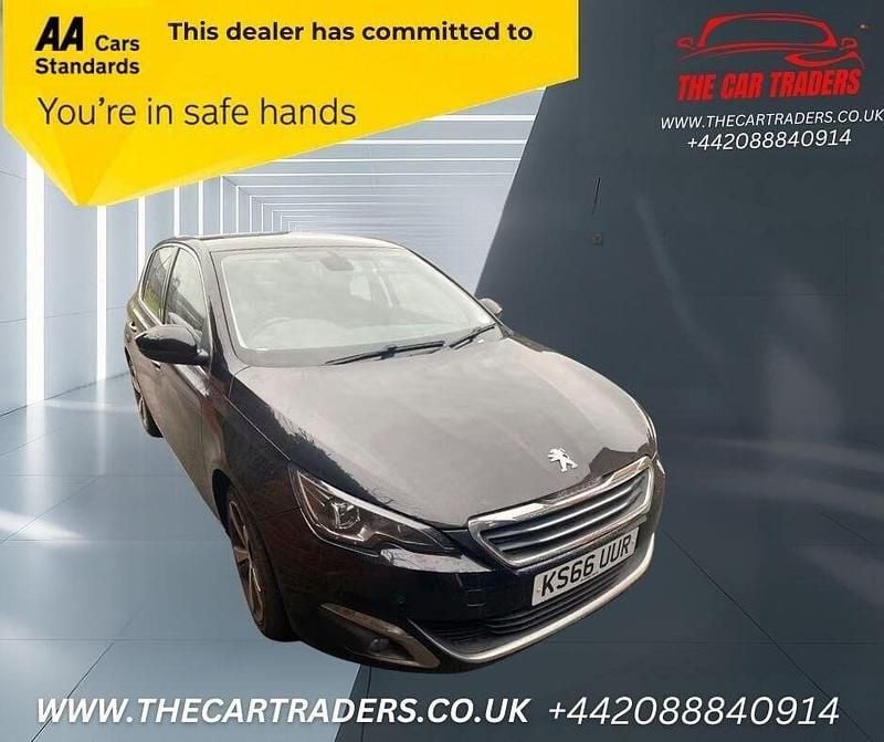 Black Used 2017 Peugeot 308 Allure Hatchback | £6,988 (Fair price) - Image 1/4
