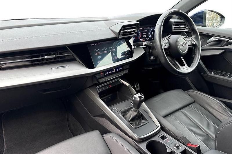 Used Audi A3 S-Line 150 HP (110 kW) 2021 Blue Hatchback