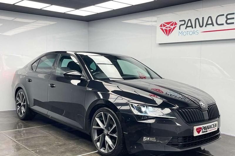 Used Skoda Superb SportLine 150 HP (110 kW) 2018 Black Hatchback