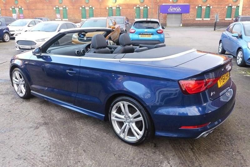 Used Audi A3 Cabriolet S-Line 150 HP (110 kW) 2014 Blue Cabriolet